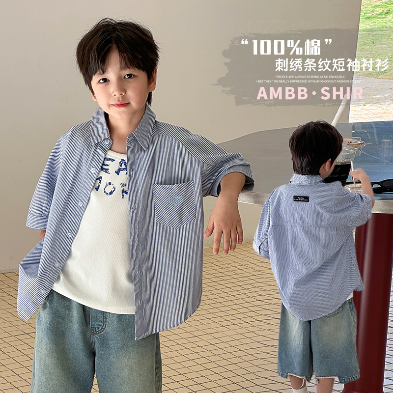 2025夏新作A★子供服　シャツ　トップス★90cm〜170cm