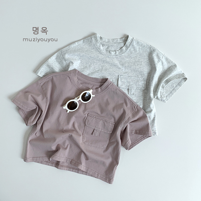 2025★夏新作★韓国風子供服★Tシャツ★80cm〜130cm 2色