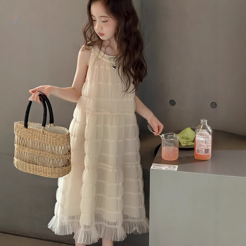 「2025」子供服★ワンピース★ドレス★袖なし★韓国風子供服★120cm〜170cm