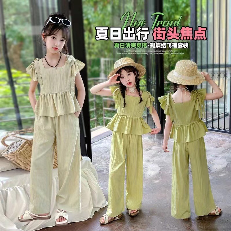 「2025」子供服★トップス+ズボン★セットアップ★韓国風子供服★2色120cm〜170cm