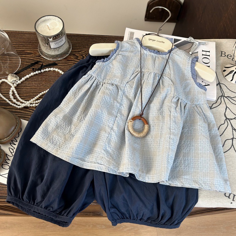 「2025」子供服★トップス★袖なしシャツ★ズボン★韓国風子供服★2色80cm〜150cm