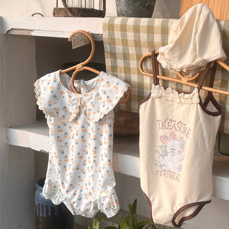 2025新品★子供服　水着+帽子★90cm〜140cm 2種