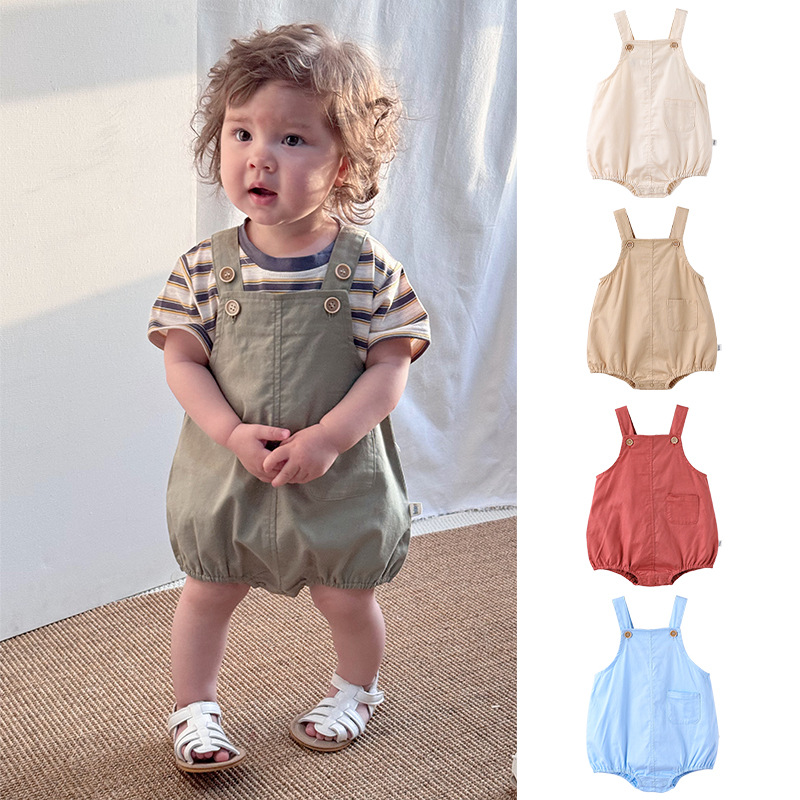 「2025」子供服★ロンパース★袖なし★ベビー★韓国風子供服★4色73cm〜100cm