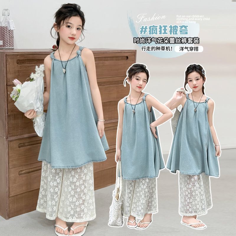 「2025」子供服★トップス+レースズボン★セットアップ★韓国風子供服★120cm〜170cm