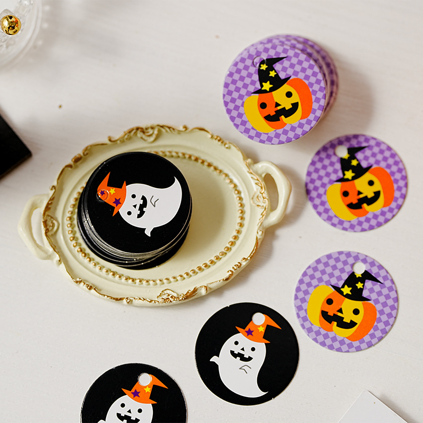 新作★DIY包装用品　プレゼントカード★ハロウィンカード★100枚入り