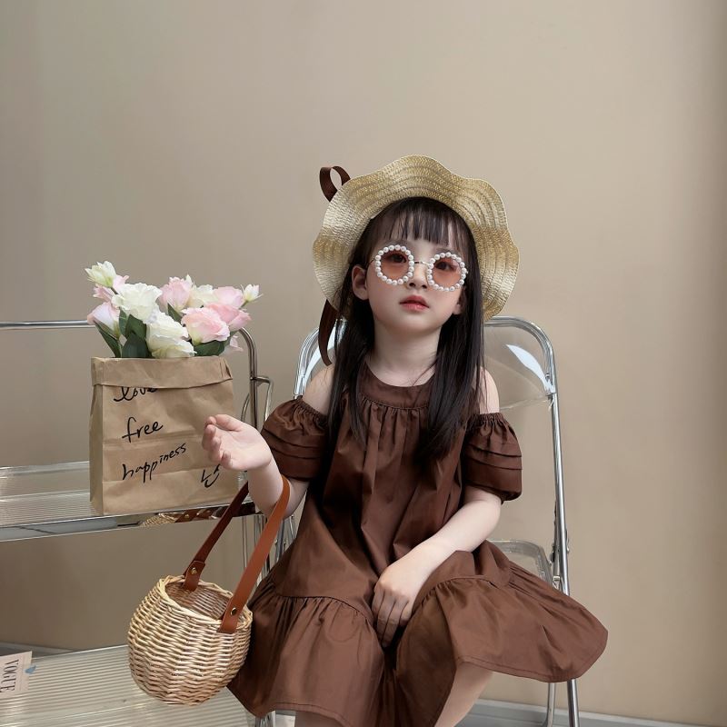 「2025」子供服★ワンピース★無地★韓国風子供服★90cm〜140cm