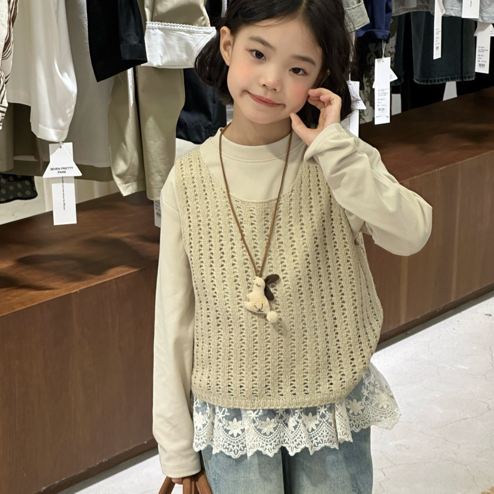 2025秋新品MK★子供服　ニットベスト+トップス★120cm〜170cm