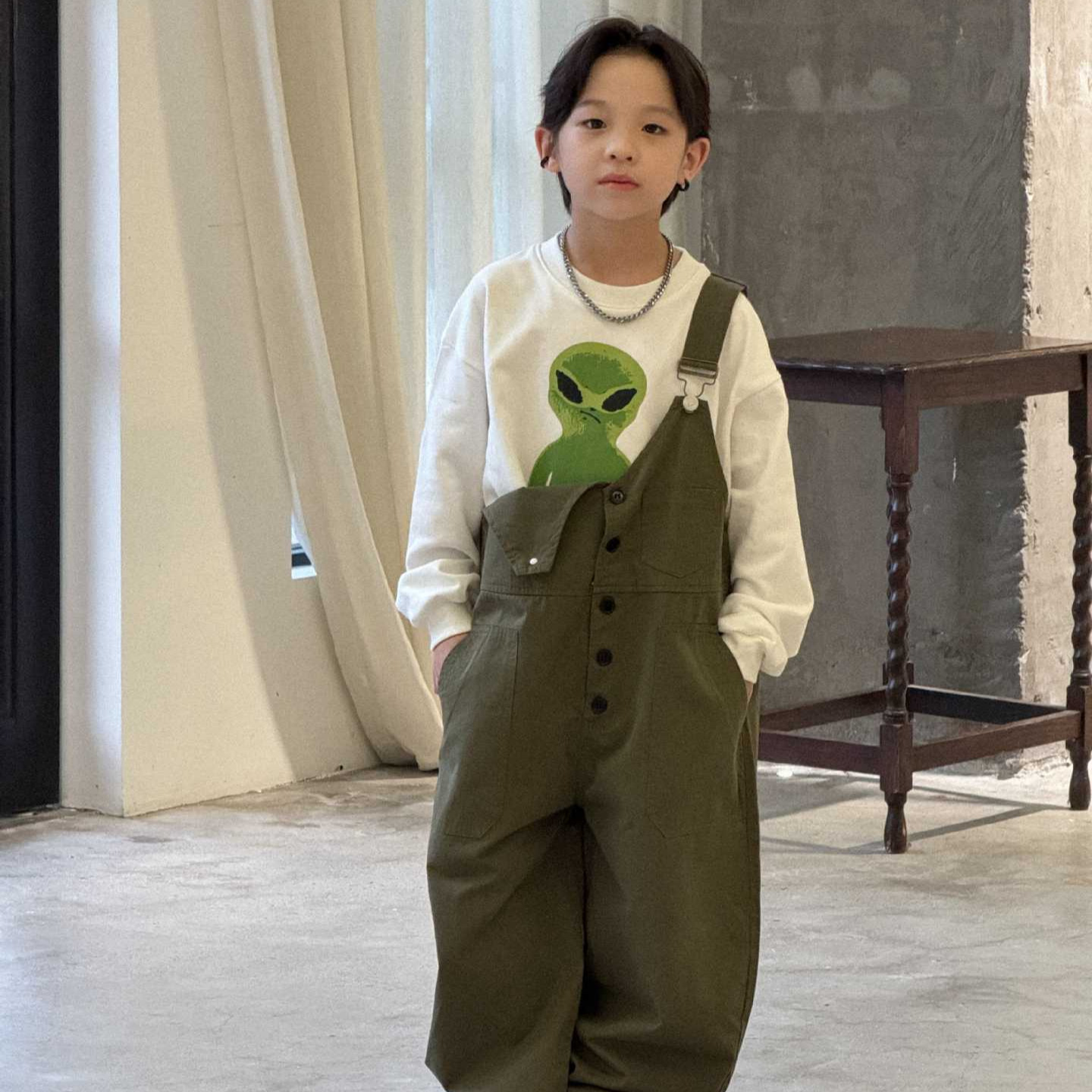 2025★春秋新作★韓国風子供服★サロペット★100cm〜150cm