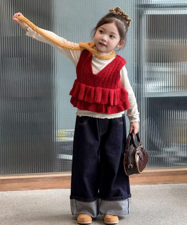 2025新作★子供服　ベスト&トップス&ズボン分けて★90cm〜140cm