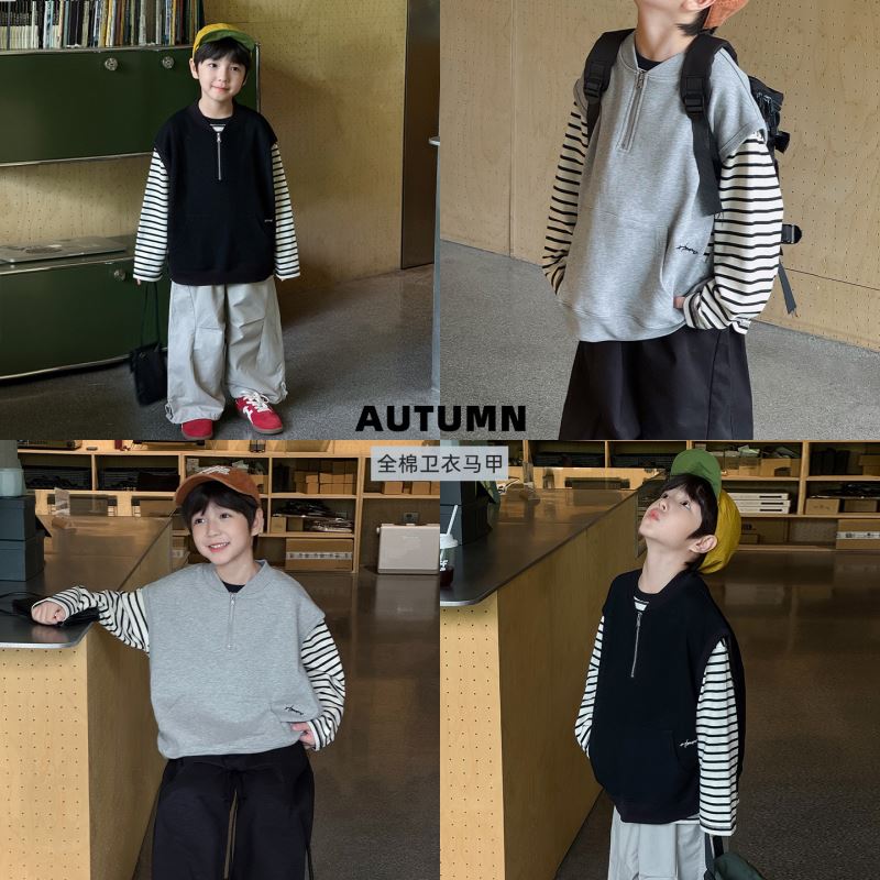 2025新品★子供服 　ベストコート★90cm〜150cm 2色