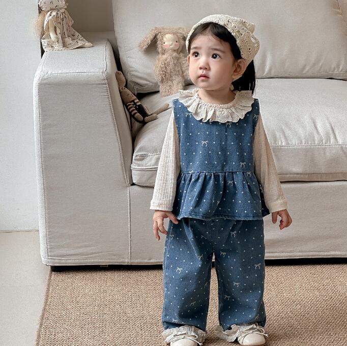 2025新品★子供服　トップス&デニムセットアップ★73CM〜120cm