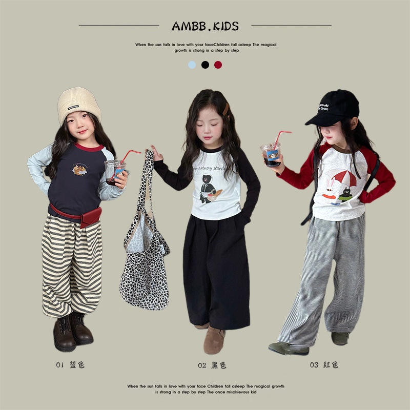 2025★春秋新作★韓国風子供服★トップス★90cm〜170cm 3色