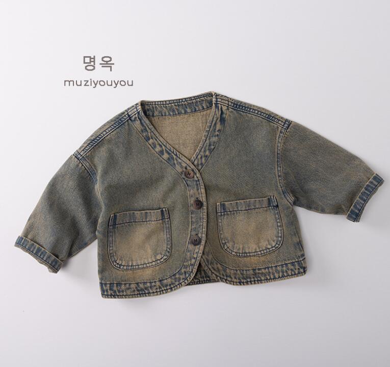 2025秋新作muji★子供服　デニムコート★80cm〜130cm
