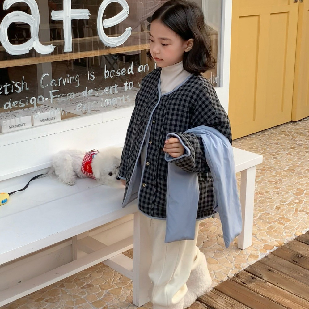 2025冬新品MK★子供服 　両面着用コート★100cm〜160cm