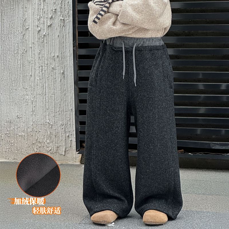 2025冬新入荷★子供服　ズボン　裏起毛★90cm〜160cm 2色