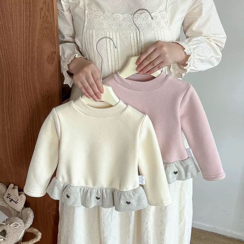 2025冬新作★子供服　トップス　裏起毛★73CM〜110cm 2色