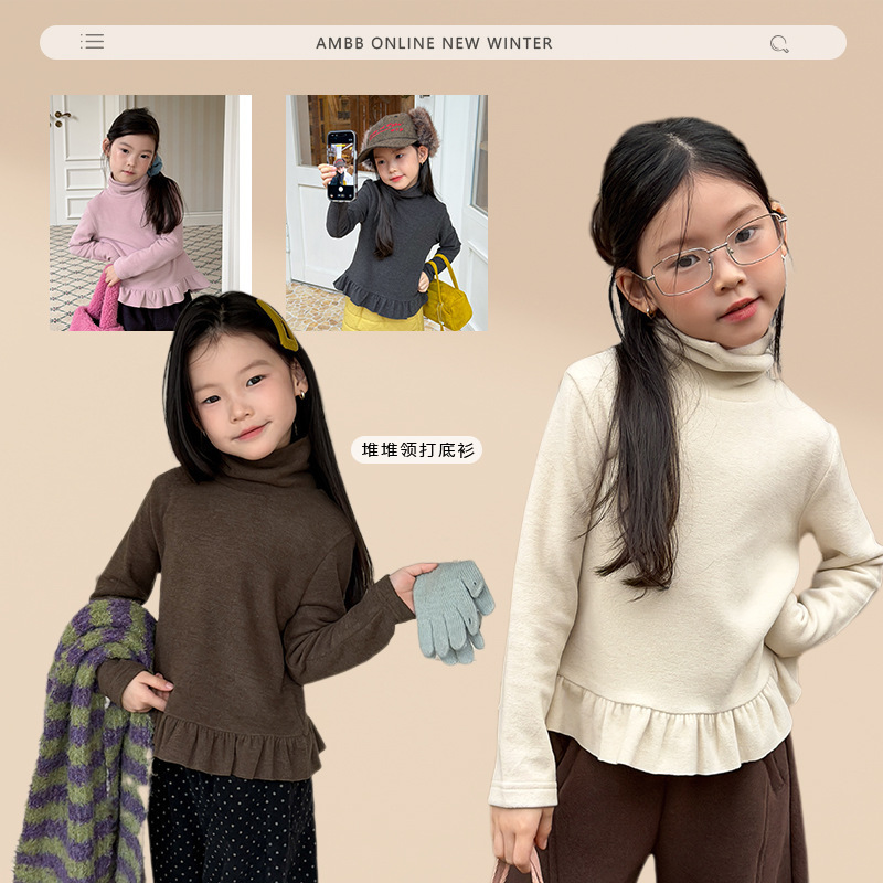 2025冬新作A★子供服　トップス★90cm〜170cm 4色
