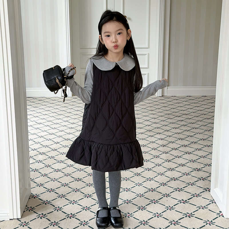 2025冬新品A★子供服　ベストワンピース★90cm〜170cm