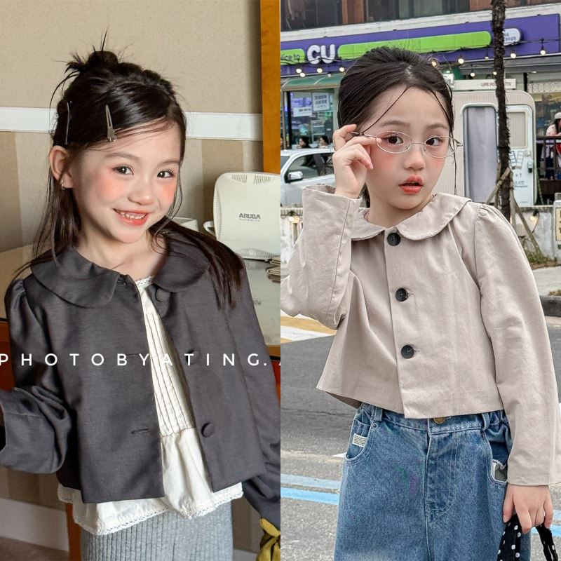 2026新品SJ★子供服 　コート　シャツ★80cm〜130cm 2色