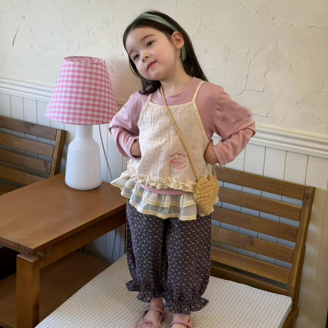 2026新作SX★子供服　トップス&エプロン&ズボン分けて★80cm〜130cm