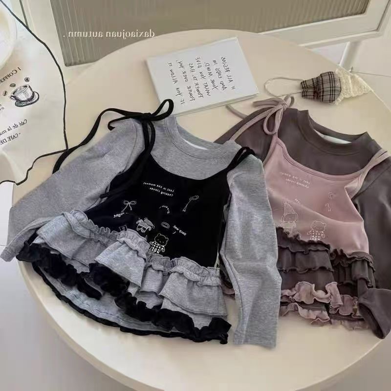 2026★春秋新作★韓国風子供服★トップス★90cm〜140cm 2色