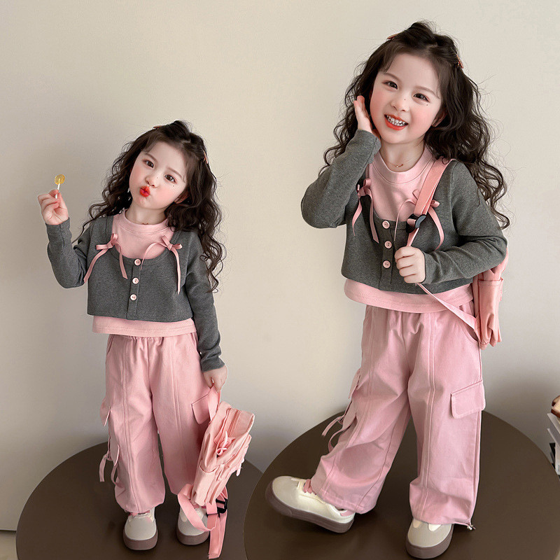 「2026」子供服★トップス+ズボン★セットアップ★韓国風子供服★90cm〜140cm