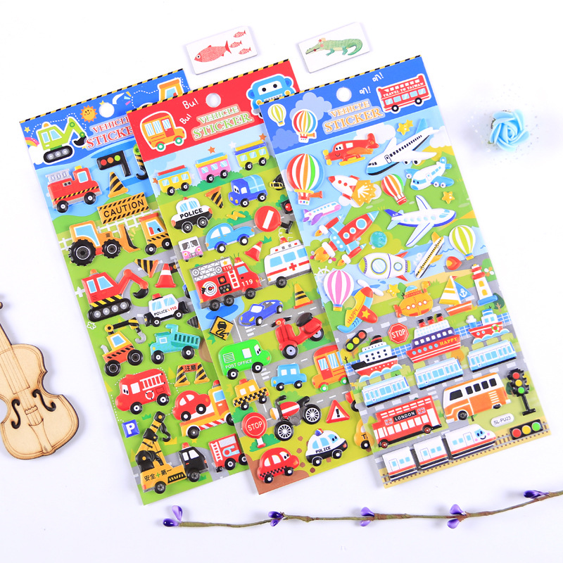 DIY手作り ステッカー★粘着シール★3D★手帳素材