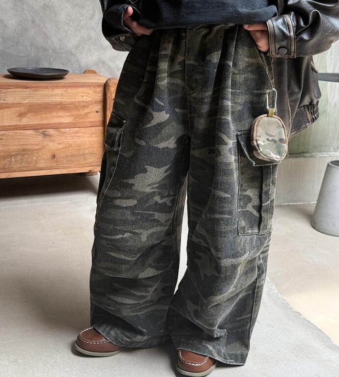 「2026」子供服★ズボン★ボトムス★迷彩★韓国風子供服★100cm〜150cm