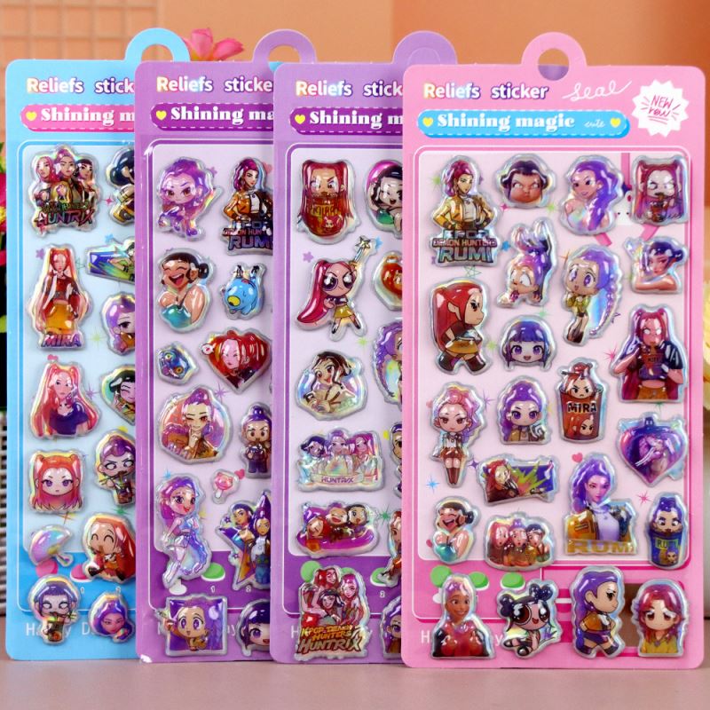 DIY手作り ステッカー★粘着シール★3D★手帳素材