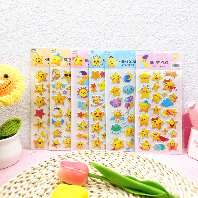 DIY手作り ステッカー★粘着シール★3D★手帳素材