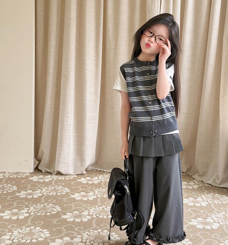 2026年新A★子供服　ニットベスト　セーター★100cm〜170cm