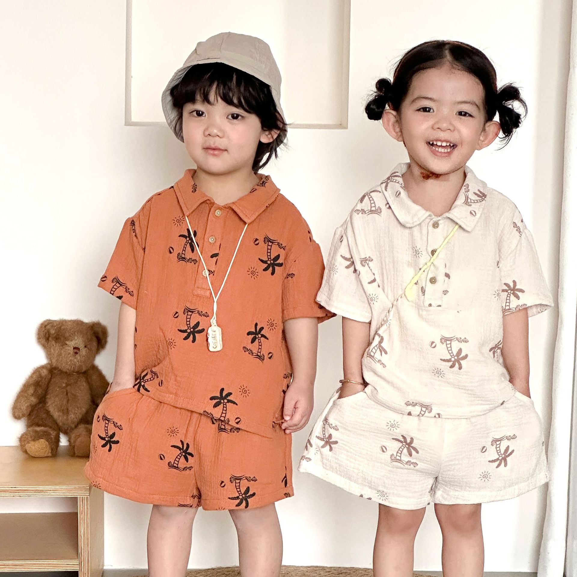 2026★夏新作★韓国風ベビー服★トップス+ズボン★80cm〜150cm 2色