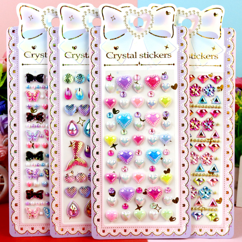 DIY手作り ステッカー★粘着シール★3D★手帳素材