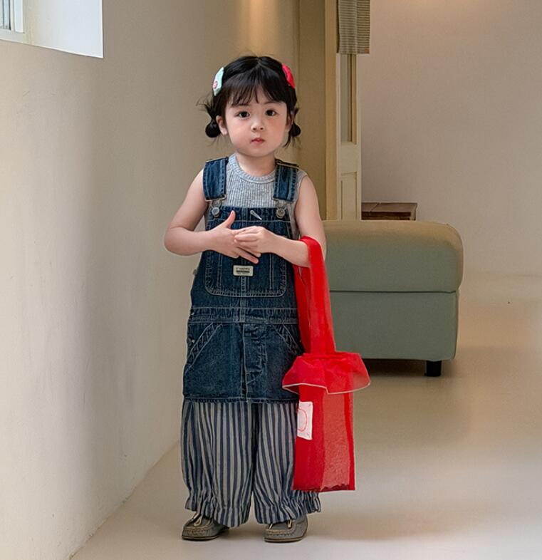 2026新作ZXR★子供服　デニムベスト★80cm〜130cm