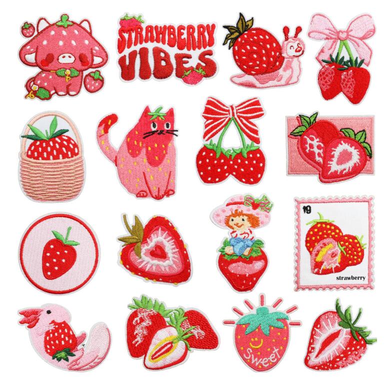 激安販売★補修パッチ★刺繍ワッペン　DIY 飾り★アイロン貼り★16個/点