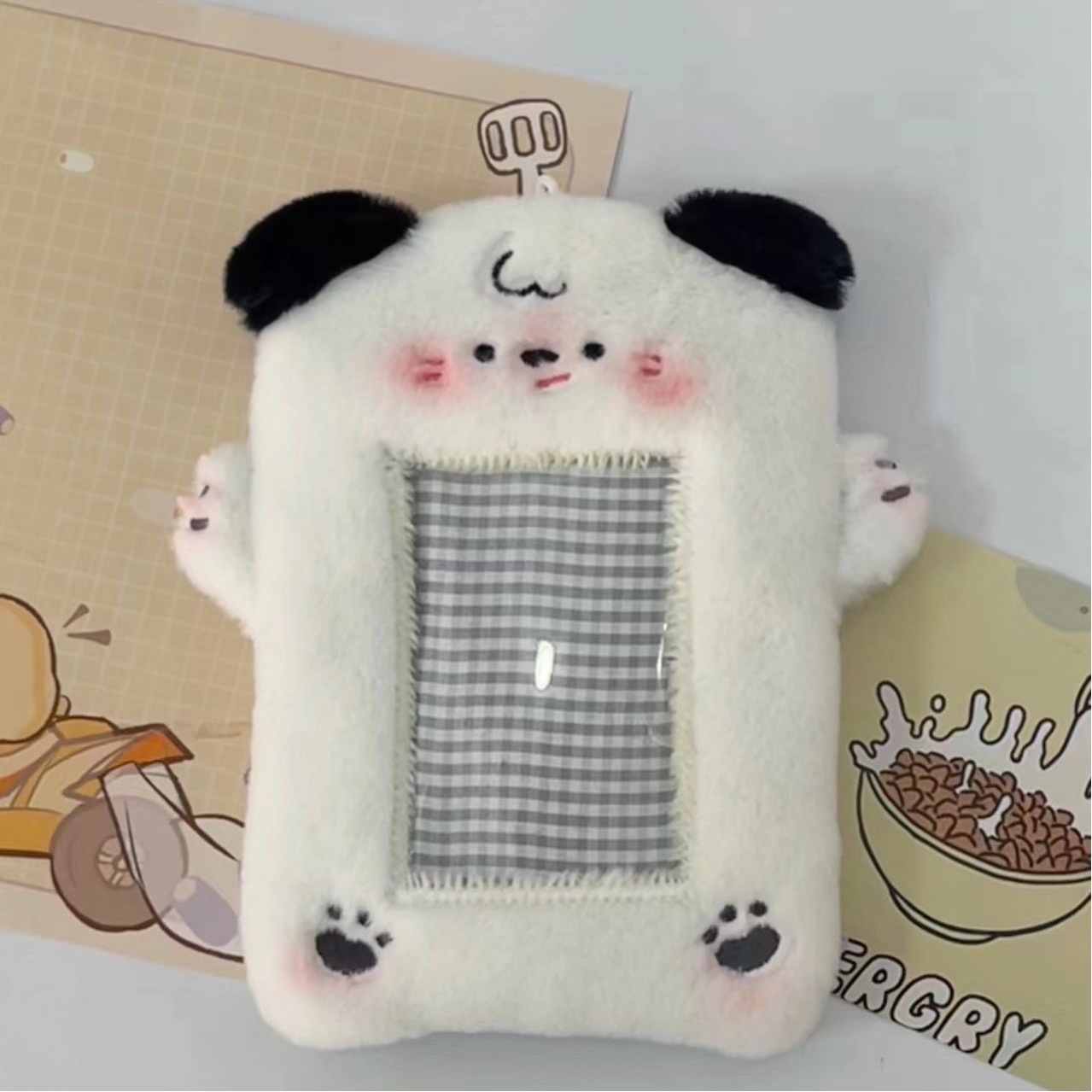 カードケース★カード収納用  ファー製 ID カードケース★