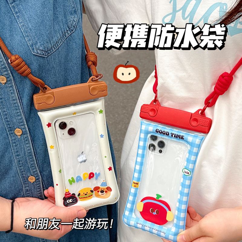★汎用防水バッグ★クリアシュノーケリング・水泳・ラフティング用 密閉チャック袋★