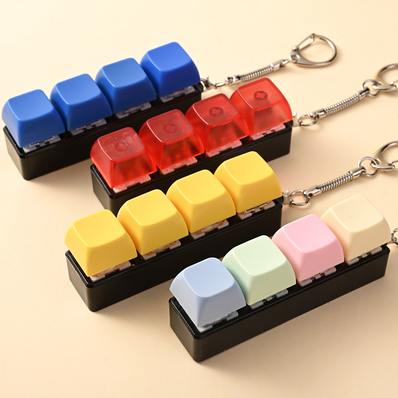 ★キーボードキーホルダー　装飾品★ストレス解消★押すスクイーズおもちゃ