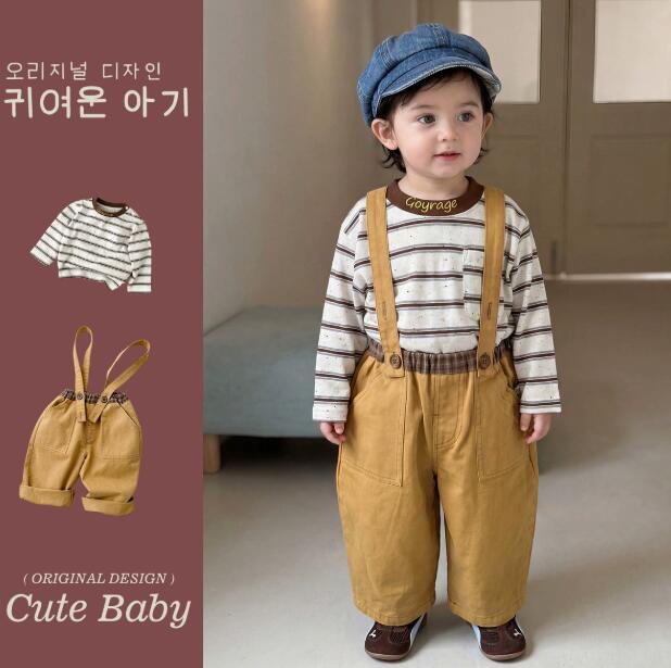 2026秋新作★子供服　トップス&サロペット分けて★73〜100