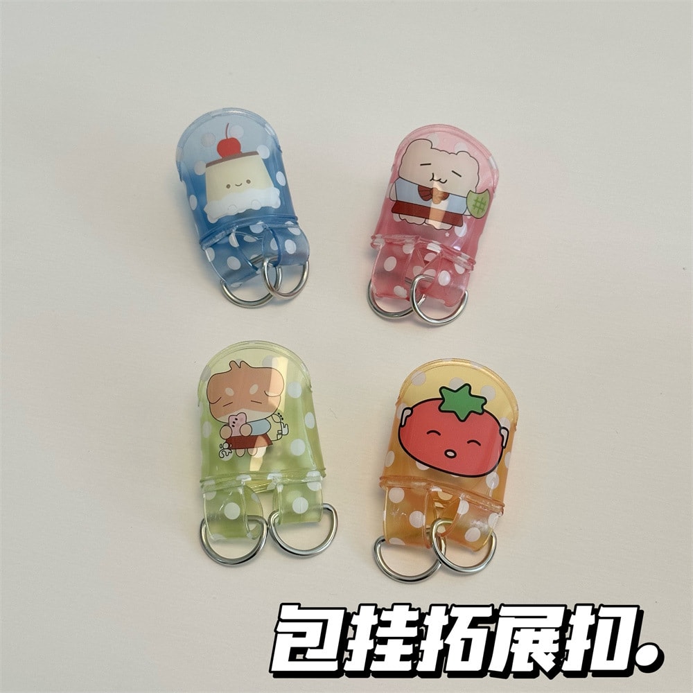 ★透明延長バックル　装飾品★バッグ・カードケース用ディスプレイバックル★延長連結金具