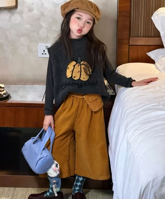 2026秋新作TC★子供服　トップス&ニットベスト&ズボン分けて★90cm〜150cm
