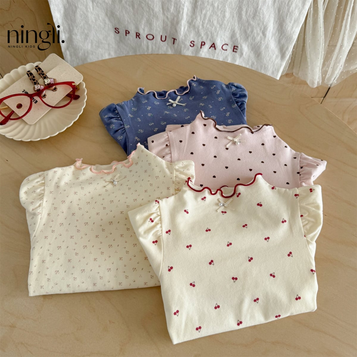 2026秋新作★子供服　トップス★80cm〜140cm 4色