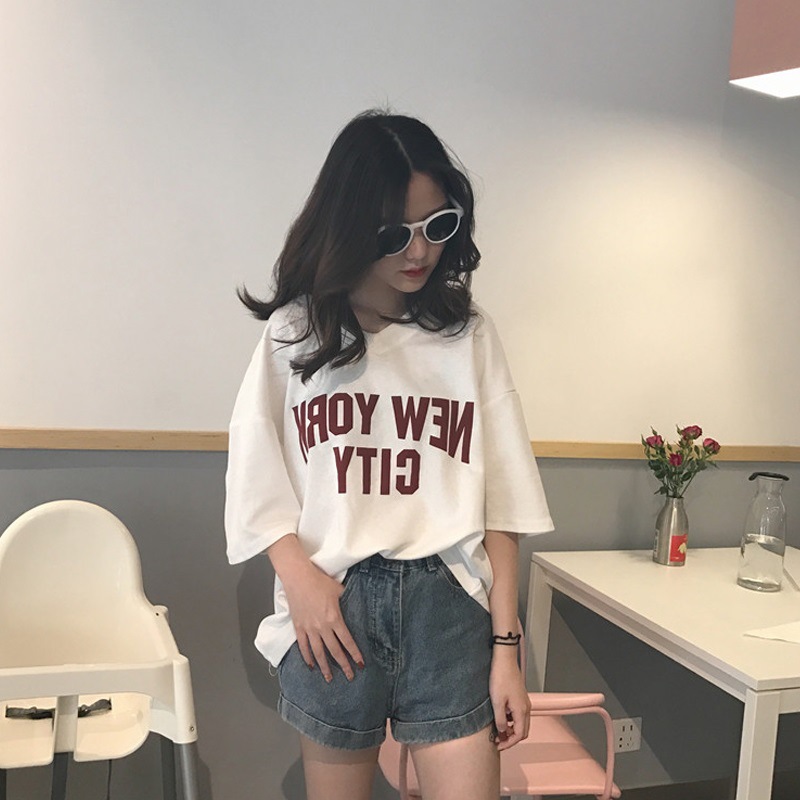 トップス★♪夏★♪★気質★スマート★英字★ゆとり★半袖Tシャツ★レディース★新作