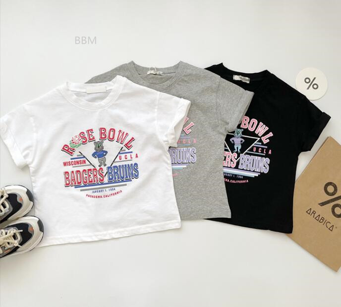 2022★春夏新作★韓国風子供服★トップス★Tシャツ★半袖★カジュアル★3色90-140CM