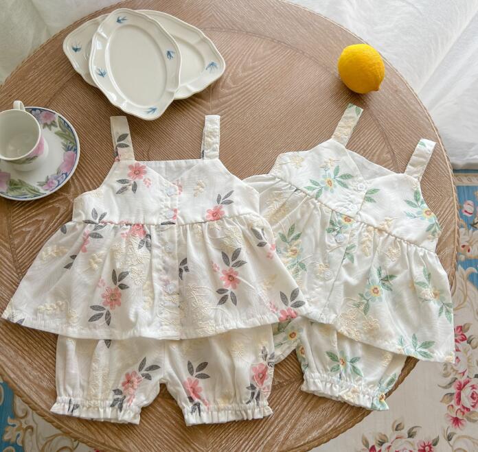 2022新入荷★ベビー服　トップス+ズボン　上下セット★66-100★2色