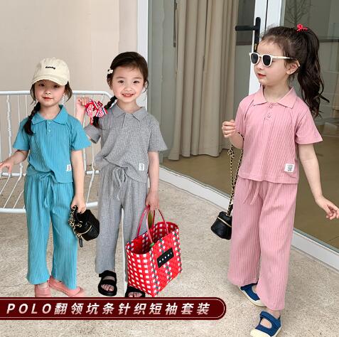 2022夏新品★子供服　トップス+ズボン　上下セット★80-150cm★3色