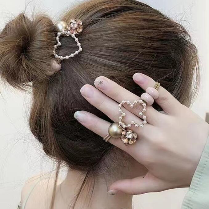 新品★レディース★ヘアゴム★髪飾り★まとめ髪用★ヘアアクセサリー★女の子★多色