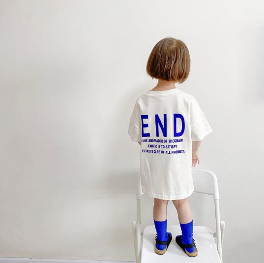 2022夏新品★子供服　トップス   半袖　ロングTシャツ　80-130cm