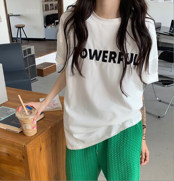 2022★春夏新作★韓国風★Tシャツ★トップス★半袖★カジュアル★3色M-2XL