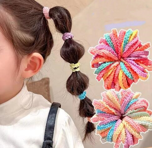 子供用★ヘアゴム★髪飾り★まとめ髪用★ヘアアクセサリー★50枚入り★多色